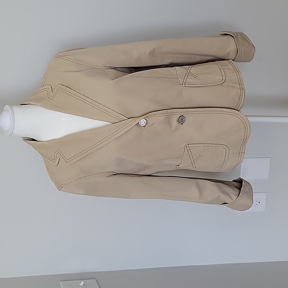 GAP JEANS BLAZER fully lined  size 12, tan.